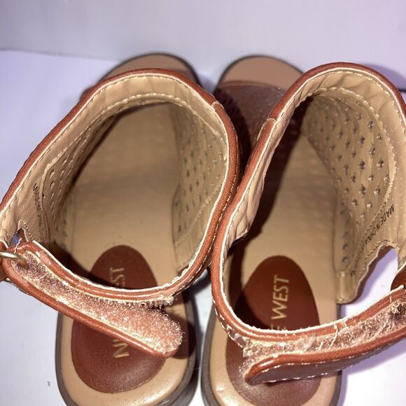 Nine West Kariana Block Hill Sandal Womens SZ 6 - Picture 3 of 4